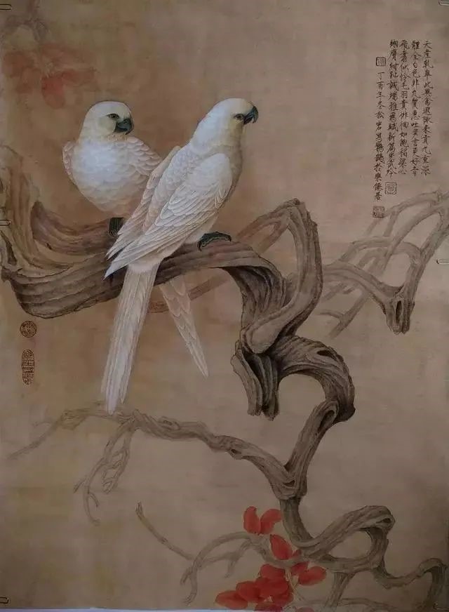 走进校本课  体验工笔花鸟技法，感悟国画之美！