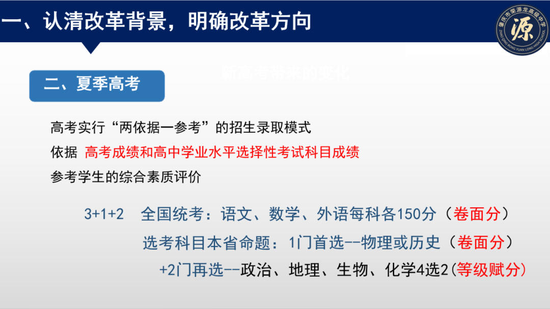 谈高考 树目标 成就大学梦想荣源龙高级中学学生职业生涯发展规划专题讲座