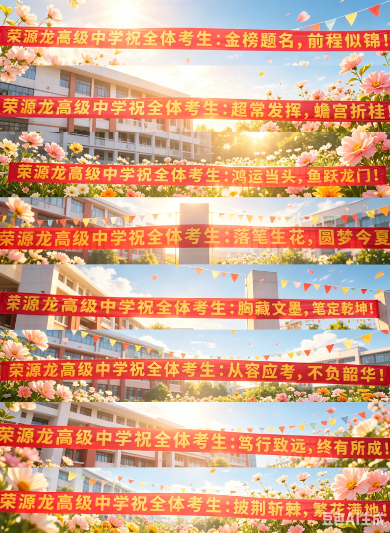 战鼓催征启新程,乘风破浪赴华章|荣源龙高级中学2026届高考送考出征仪式 战鼓催征启新程,乘风破浪赴华章|荣源龙高级中学2026届高考送考出征仪式