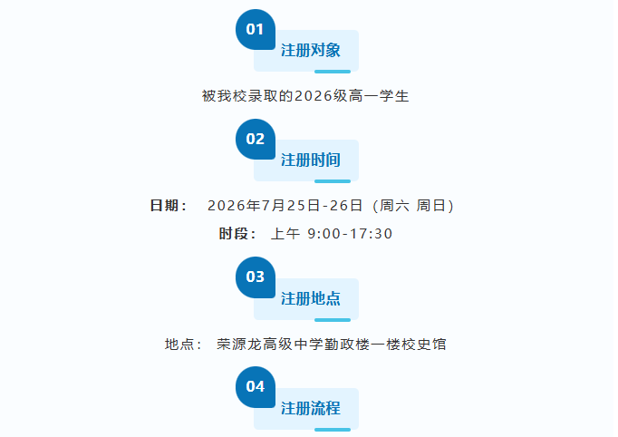荣耀启程 · 龙腾新章 | 荣源龙高级中学2026级高一新生注册须知 荣耀启程 · 龙腾新章 | 荣源龙高级中学2026级高一新生注册须知